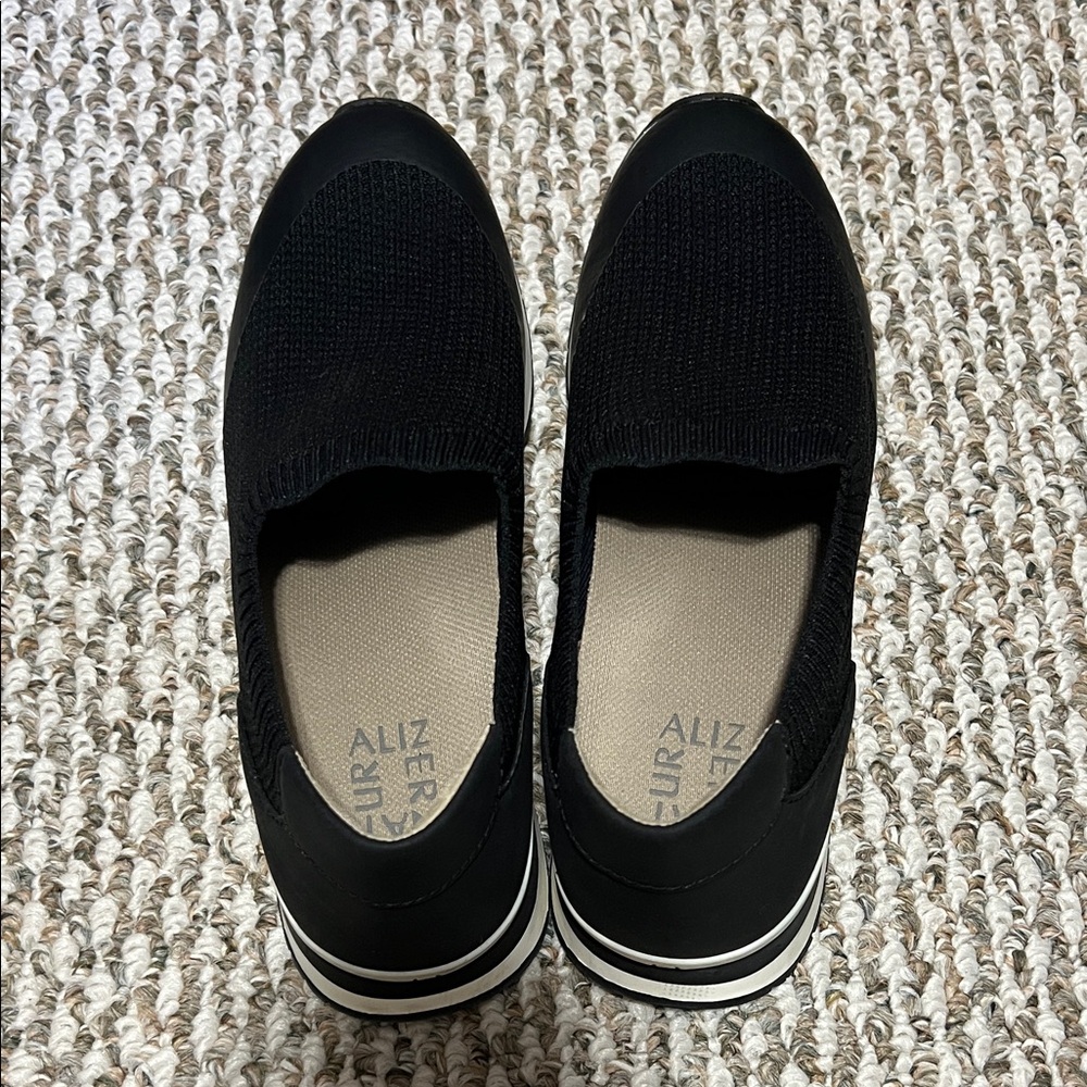 Naturalizer Black Slip-On Sneakers. Like new. Worn once.